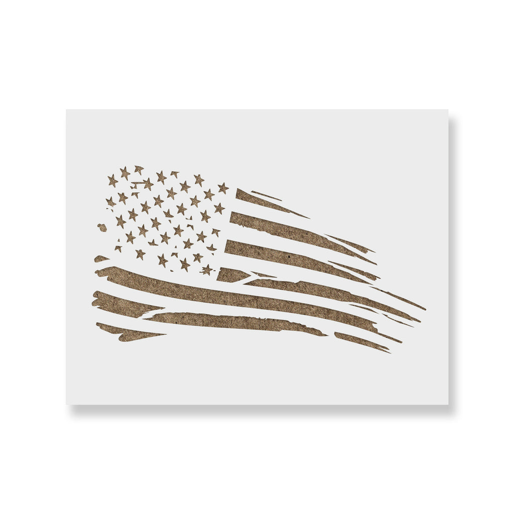 Bullets American Flag Stencils - Stencil Revolution