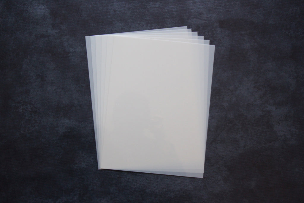 Lot of 5 Mylar Sheets Blank Stencil Make Laser AirBrush 5mil 8.5 x 11  Frosted