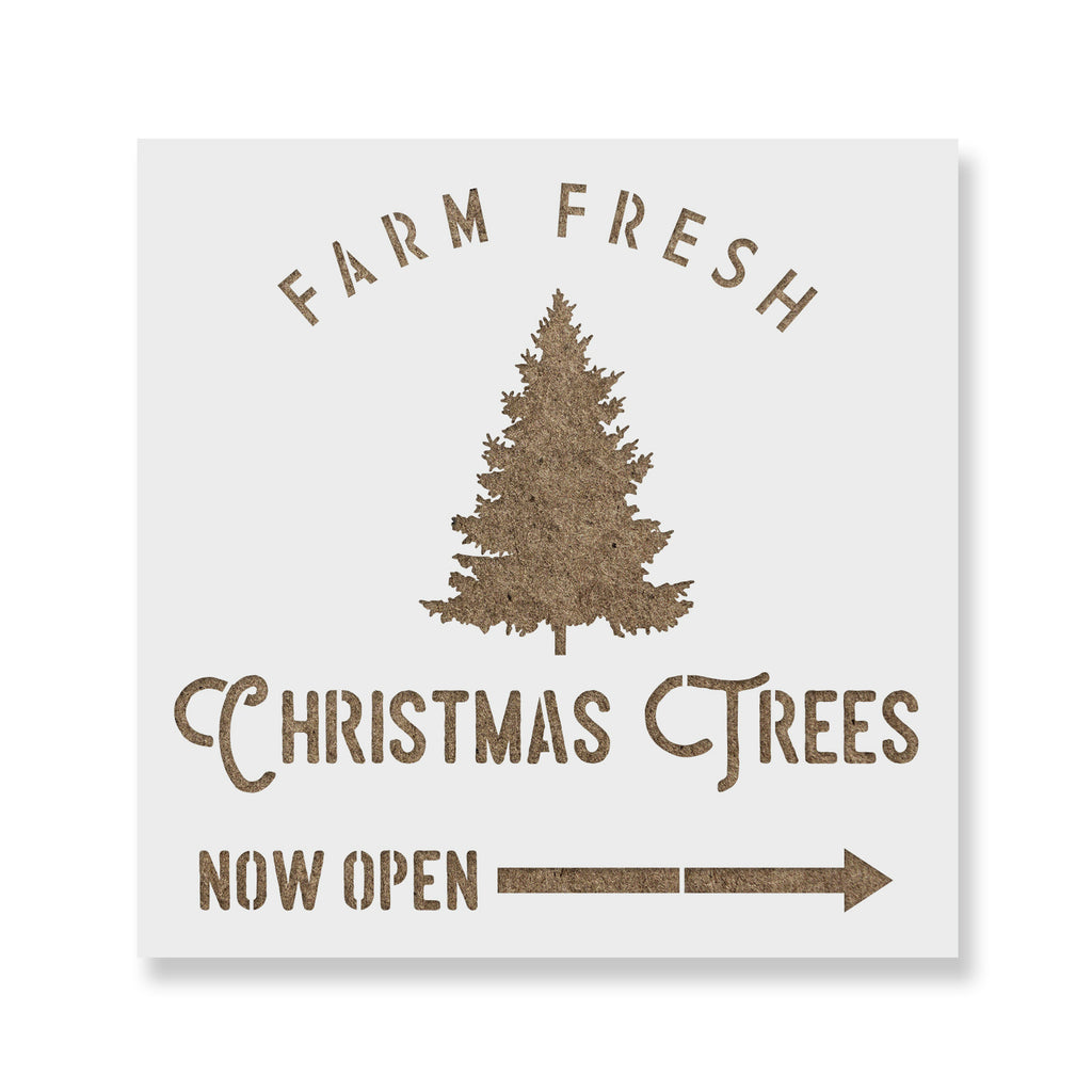 Farm Fresh Christmas Trees Stencils - Stencil Revolution