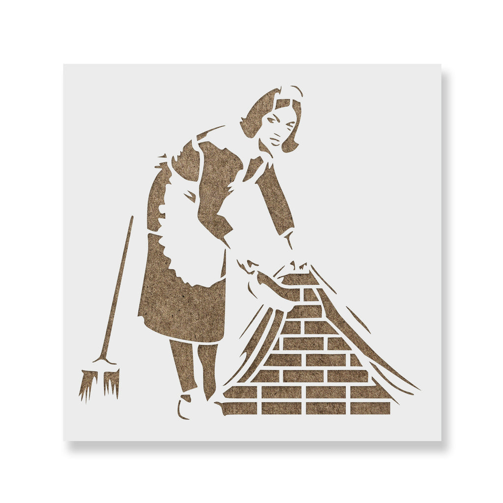 Bansky Sweeping Maid Stencil Reusable Decor Stencils Spray Paint Stencil  Custom Stencil Graffiti Stencil Personalized Gifts -  Sweden