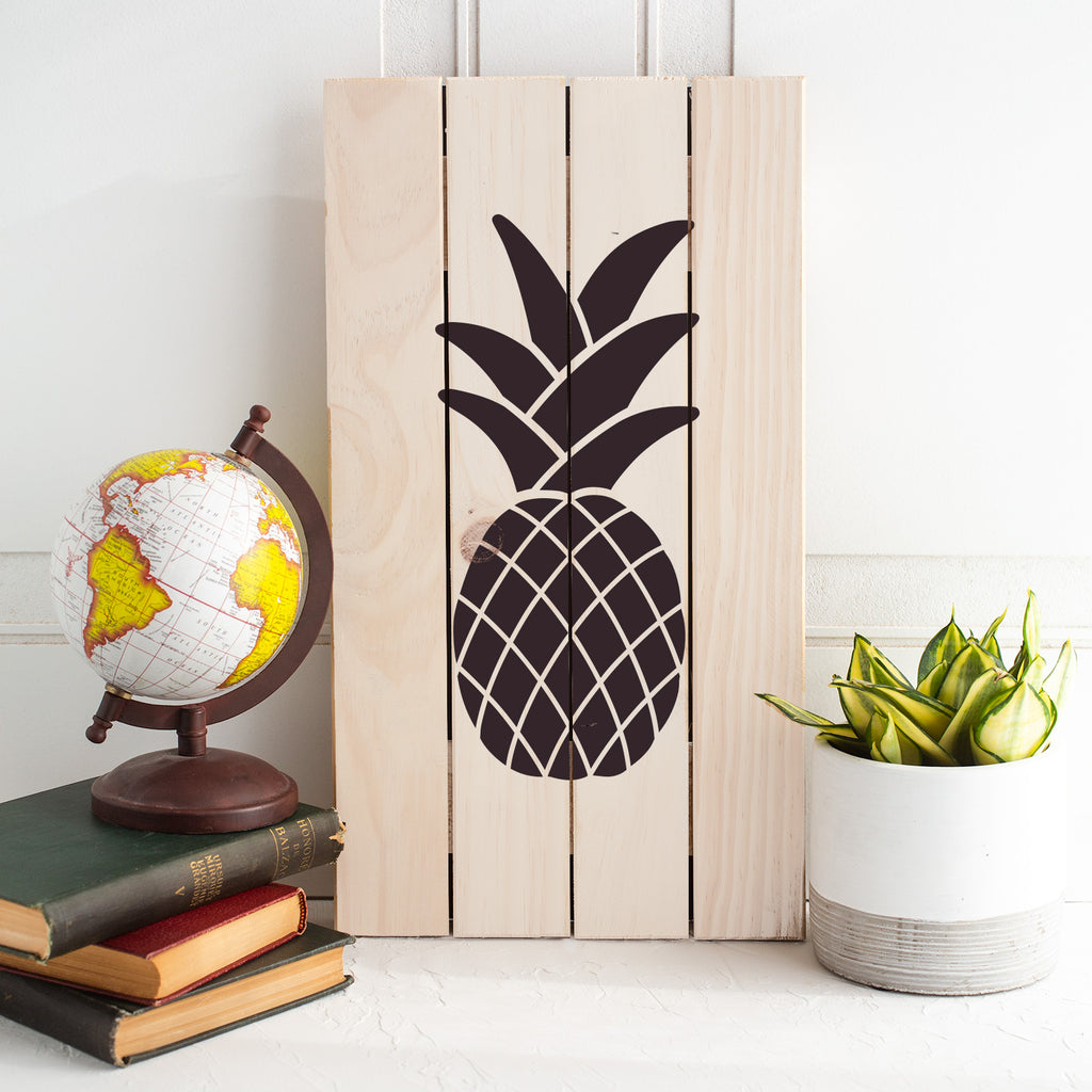 Simple Pineapple Stencils - Stencil Revolution