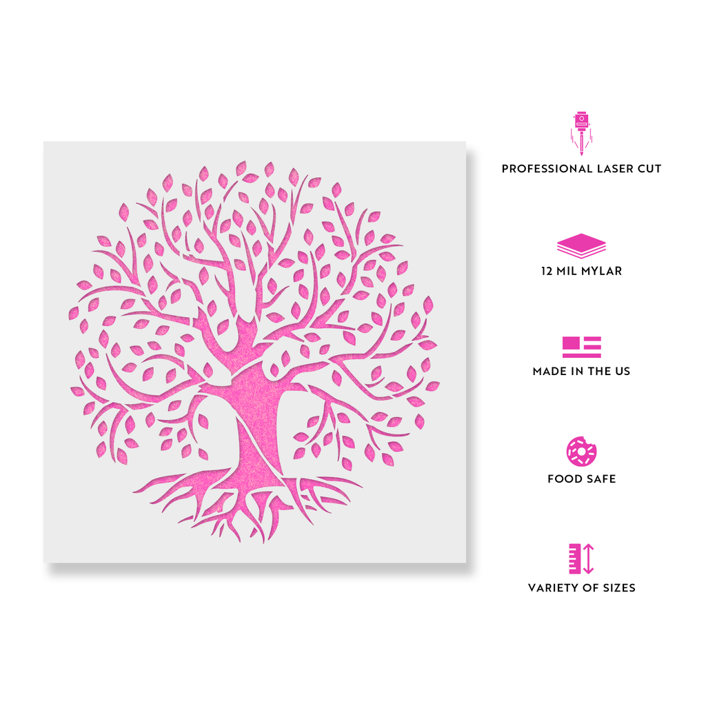Tree of Life Stencil, Reusable Tree of Life Stencils for Painting, Tree  Stencils Small & Large, Tree of Life Design, Large Tree Stencils 