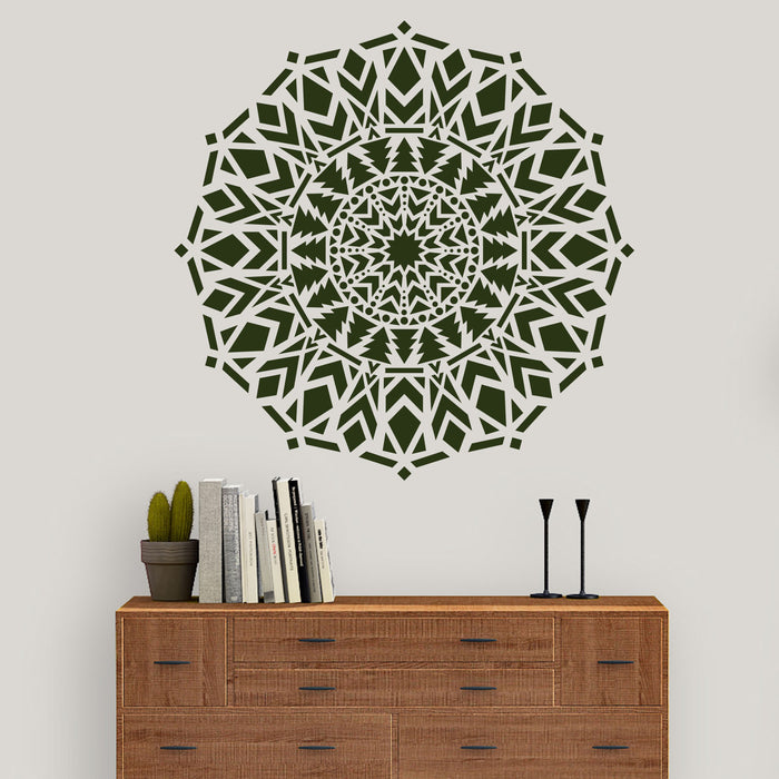 Abeto Mandala Stencil