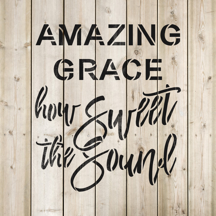 Amazing Grace Stencil