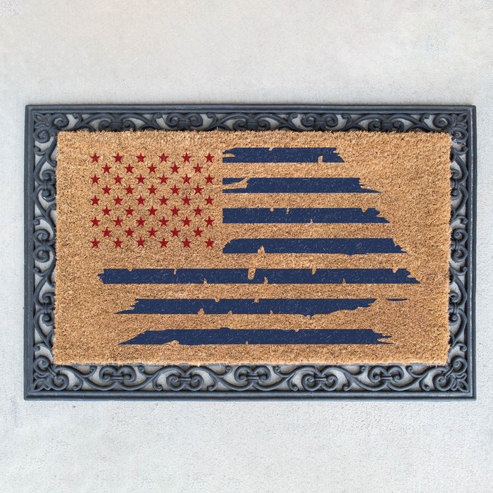 American Flag Distressed Stencil