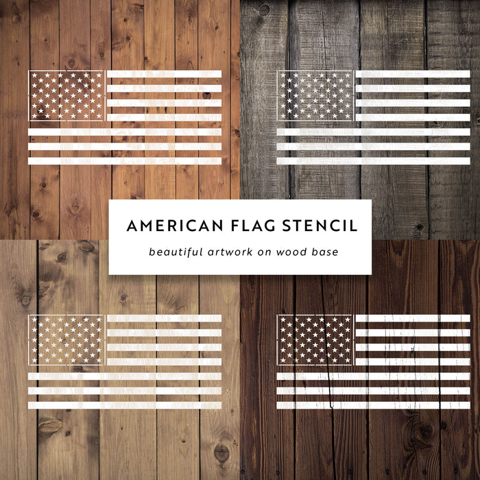 American Flag Stencil