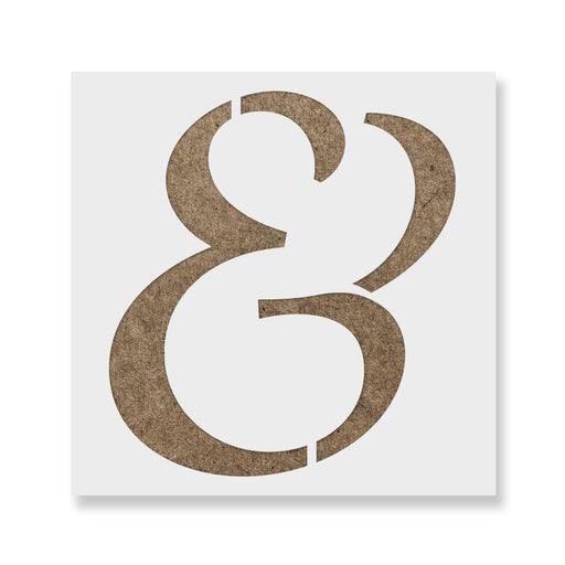 Ampersand Script Stencil