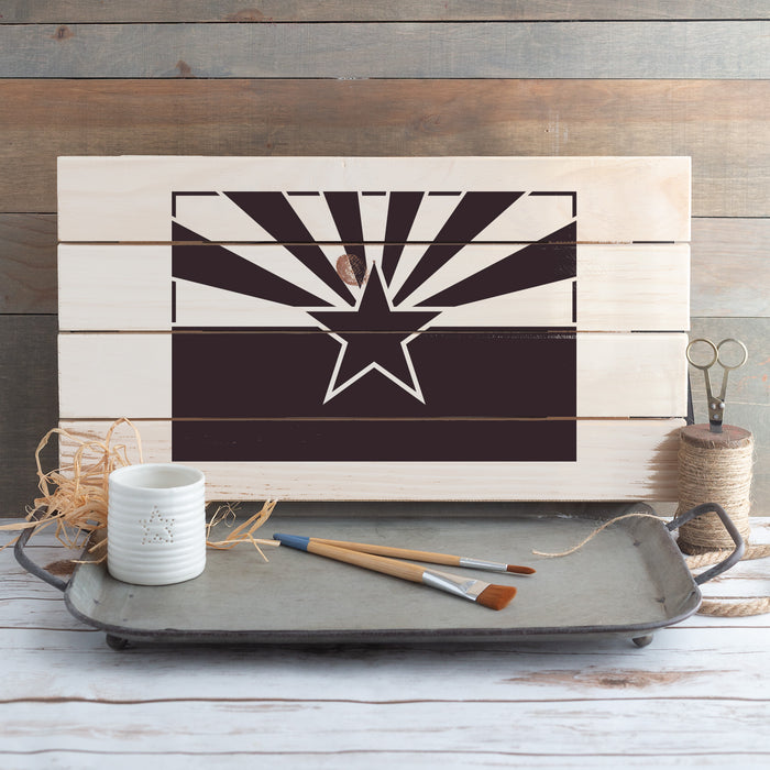 Arizona State Flag Stencil