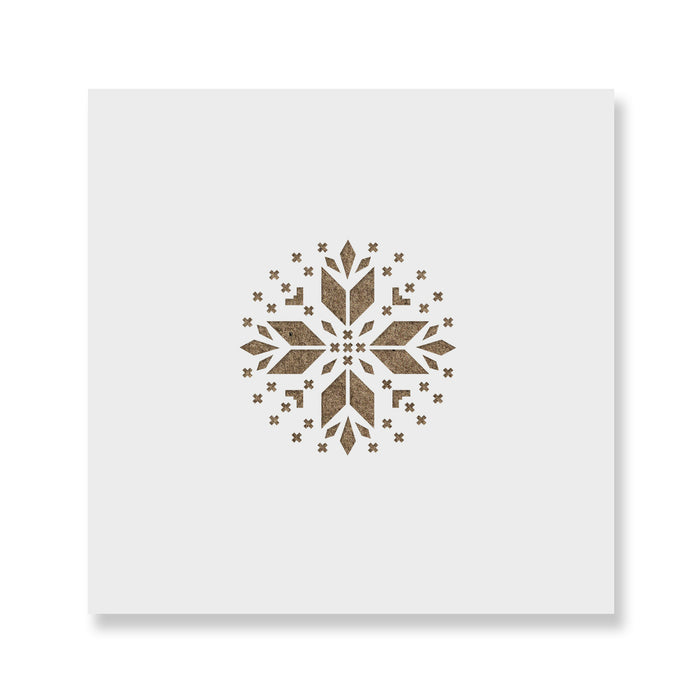 Arrow Cross Christmas Ornament Stencil