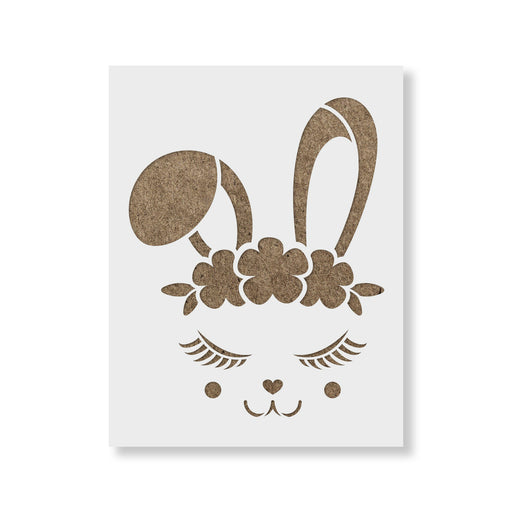 Baby Bunny Head Stencil