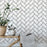 Basic Brick Angle Pattern Wall Stencil