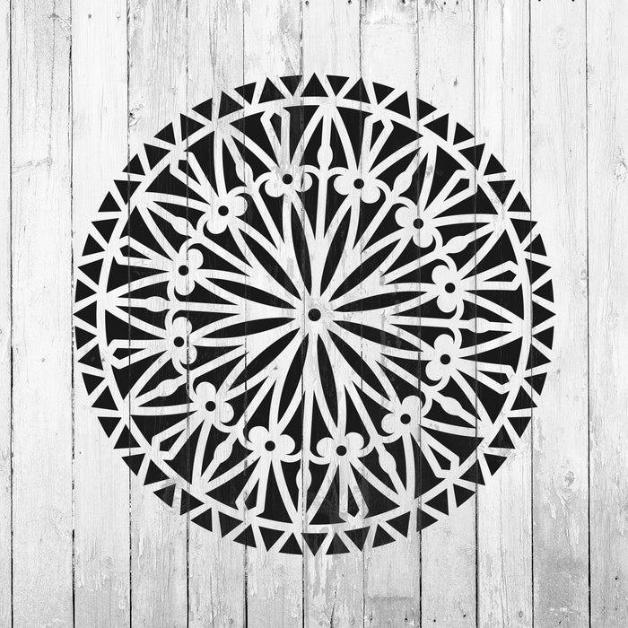 Bellis Mandala Stencil