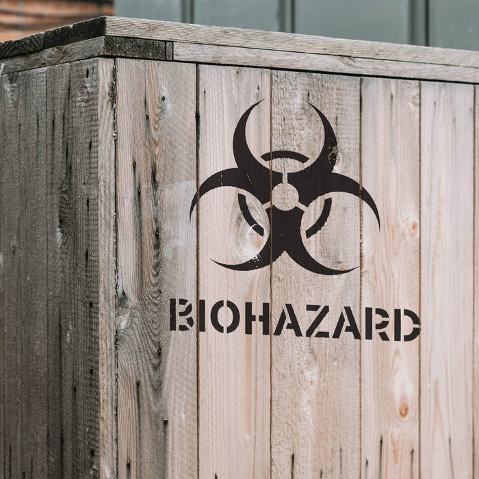 Biohazard Symbol Stencil