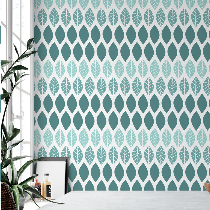 Bittersweet Leaf Pattern Wall Stencil