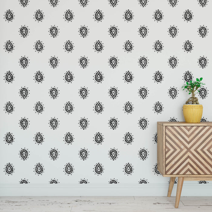 Boho Charm Pattern Wall Stencil