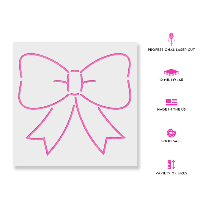 Bow Ribbon Stencil