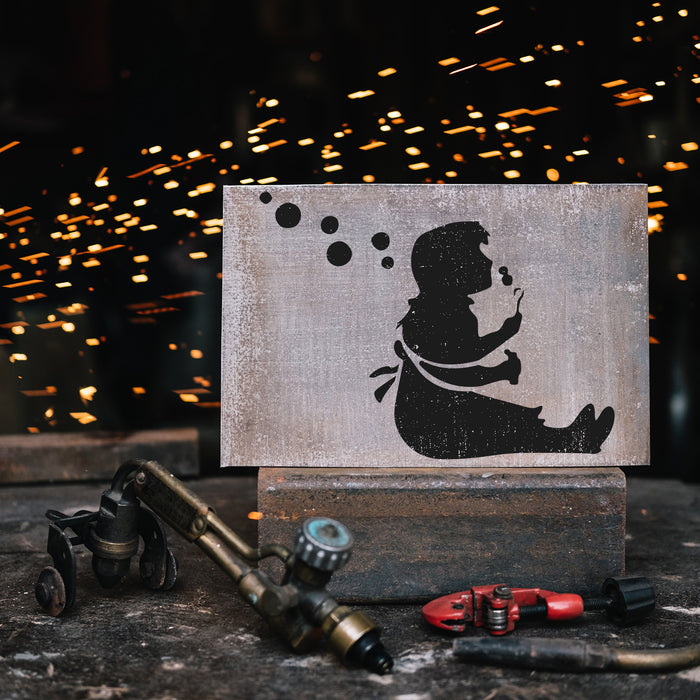 Bubbles Banksy Stencil