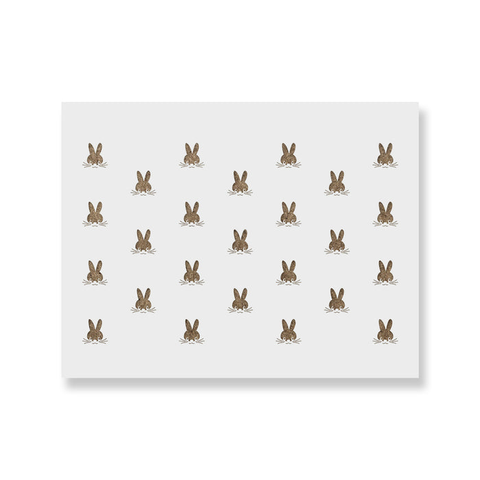 Bunny Pattern Wall Stencil