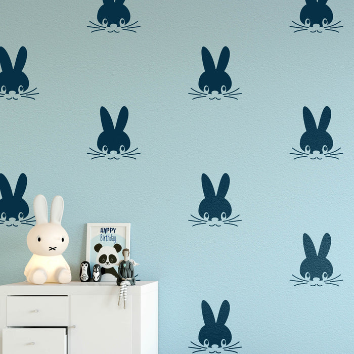 Bunny Pattern Wall Stencil