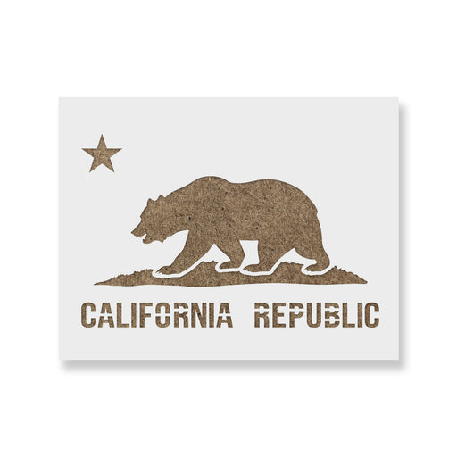 California Flag Stencil