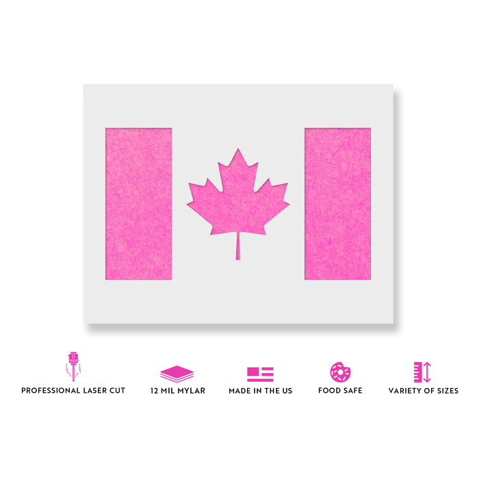 Canadian Flag Stencil