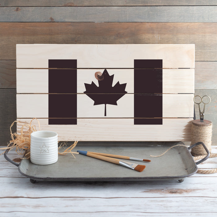 Canadian Flag Stencil