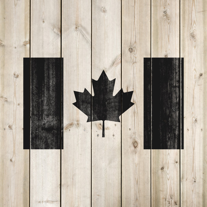 Canadian Flag Stencil