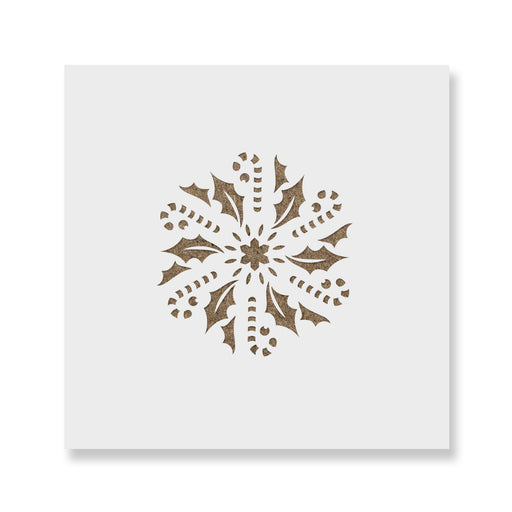 Candy Cane Christmas Ornament Stencil