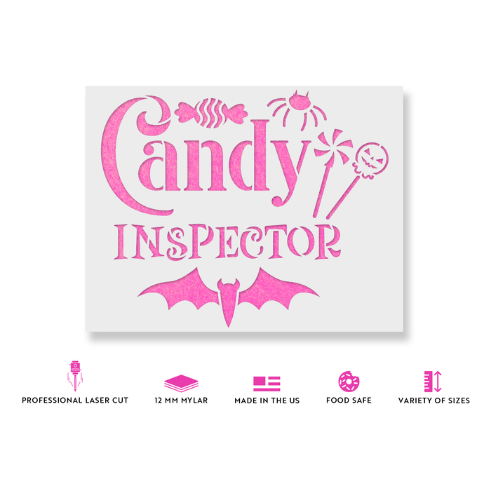 Candy Inspector Stencil