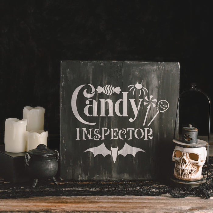 Candy Inspector Stencil