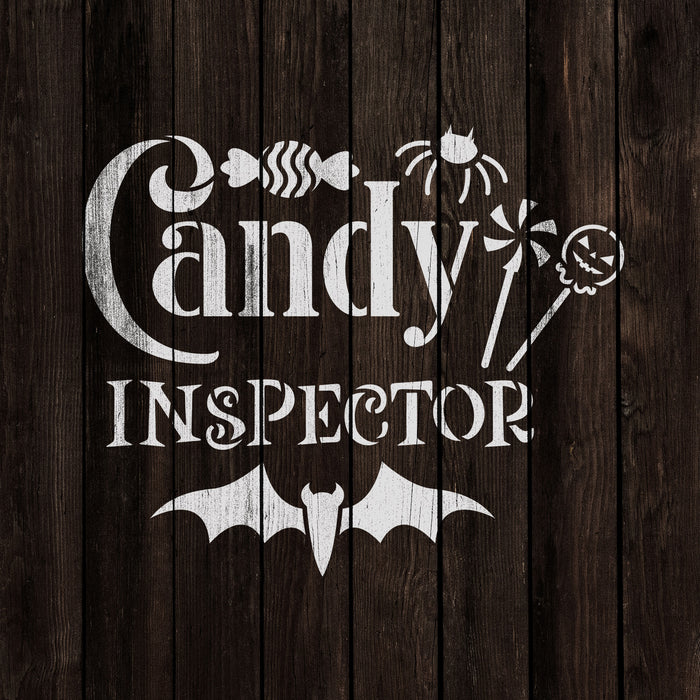 Candy Inspector Stencil