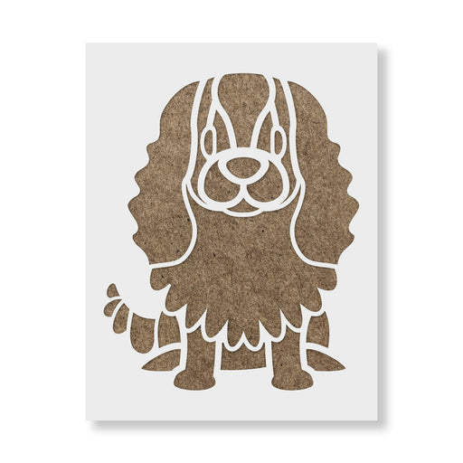 Cartoon Cocker Spaniel Stencil