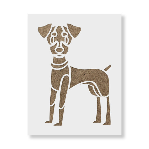 Cartoon Miniature Pinscher Stencil