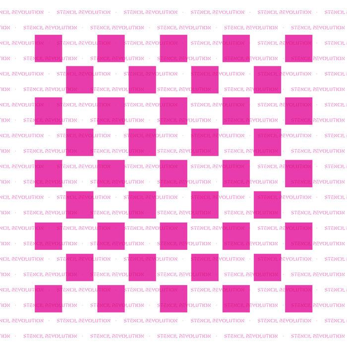 Checker Cookie Stencil