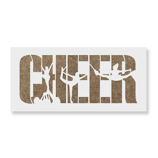 Cheer Cheerleader Stencil