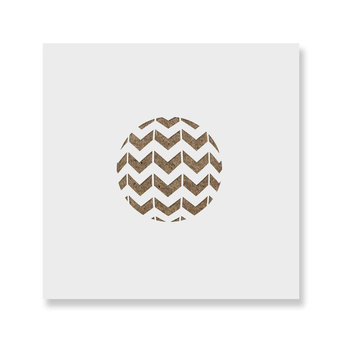 Chevron Christmas Ornament Stencil