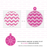 Chevron Christmas Ornament Stencil