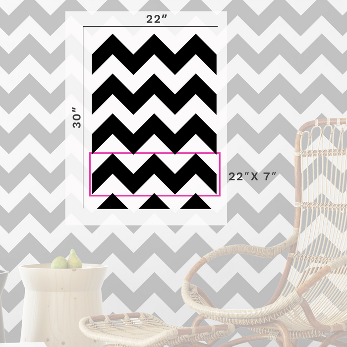 Chevron Vertical Stencil