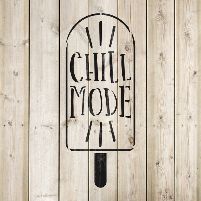 Chill Mode Popsicle Stencil