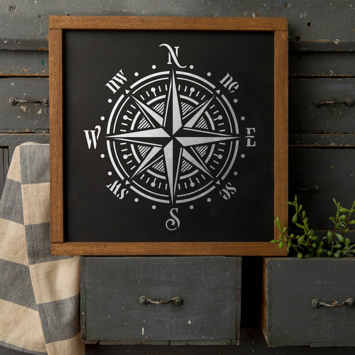 Compass Rose Stencil