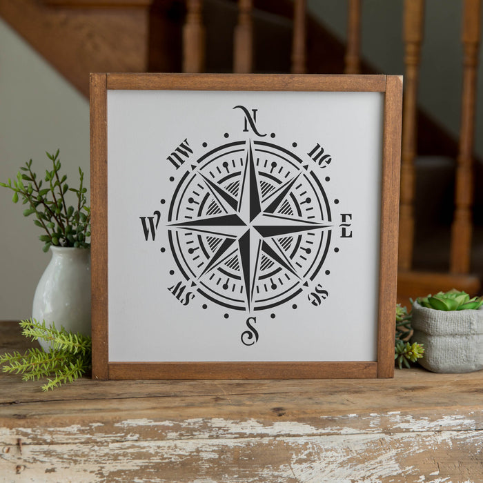 Compass Rose Stencil