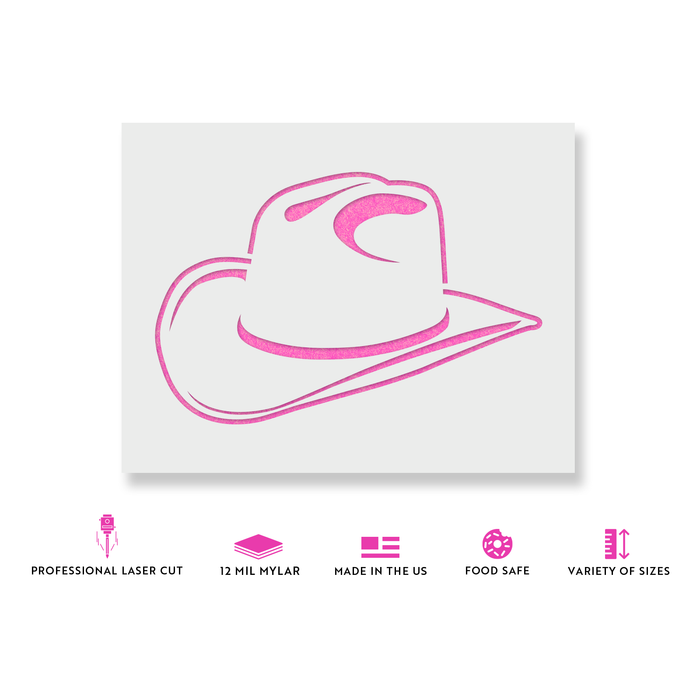 Cowboy Hat Stencil