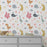 Cute Animals Pattern Wall Stencil