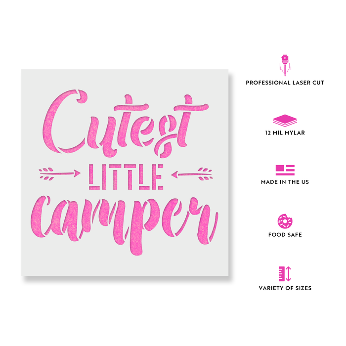 Cutest Camper Stencil