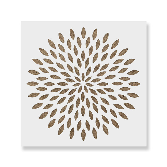 Dahlia Mandala Stencil