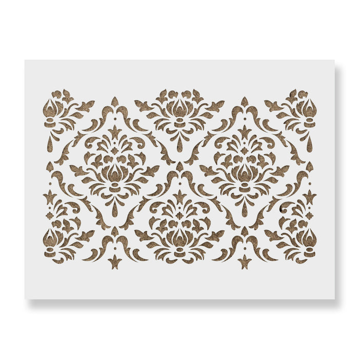 Damask Floral Stencil