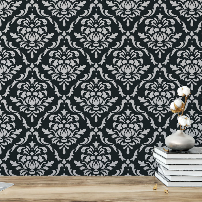 Damask Floral Stencil