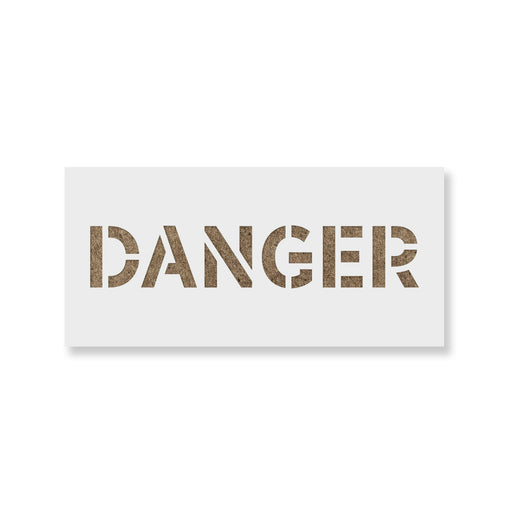 Danger Sign Stencil