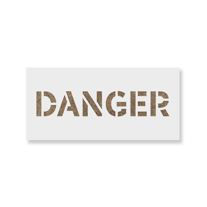 Danger Sign Stencil