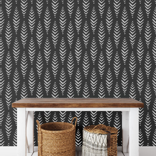 Dashed Arrow Pattern Wall Stencil